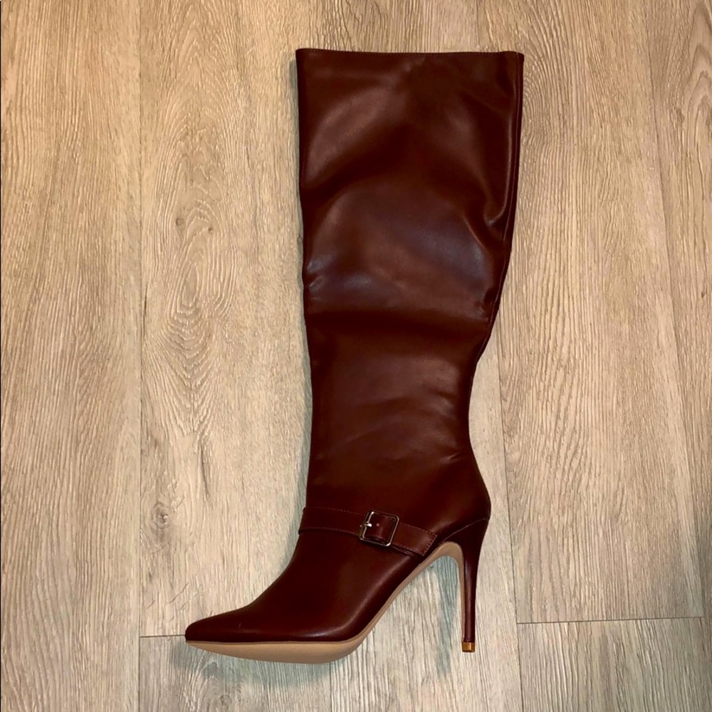 Burgundy Heeled Boots